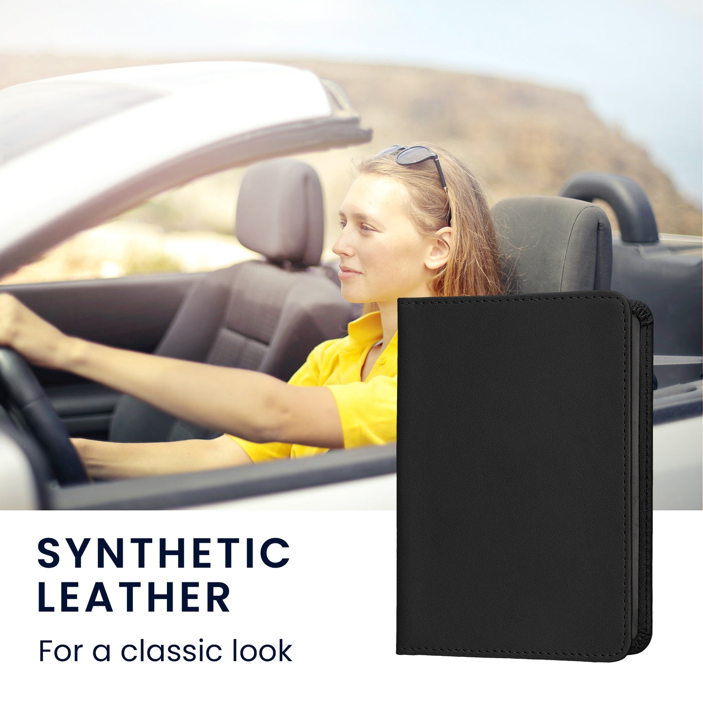 kwmobile Vehicle Registration Holder with Card Slots