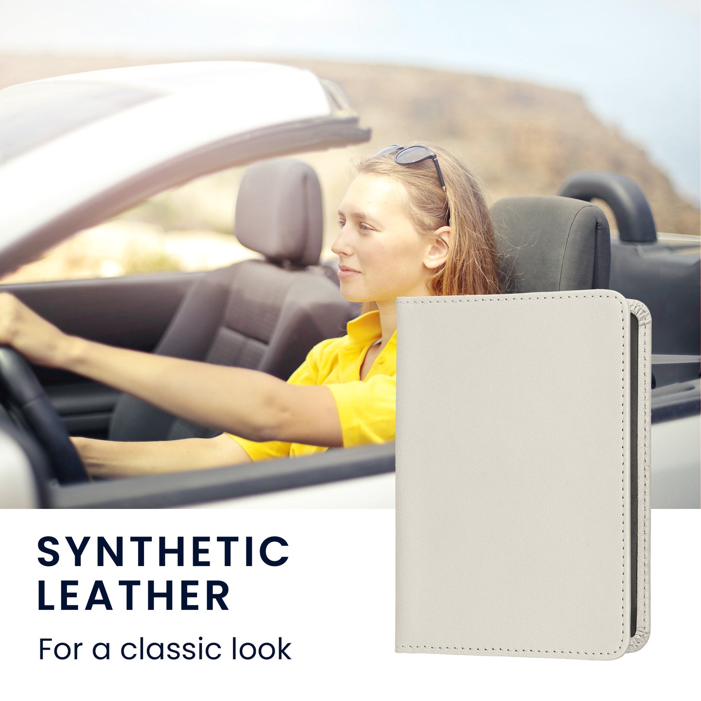 kwmobile Vehicle Registration Holder with Card Slots