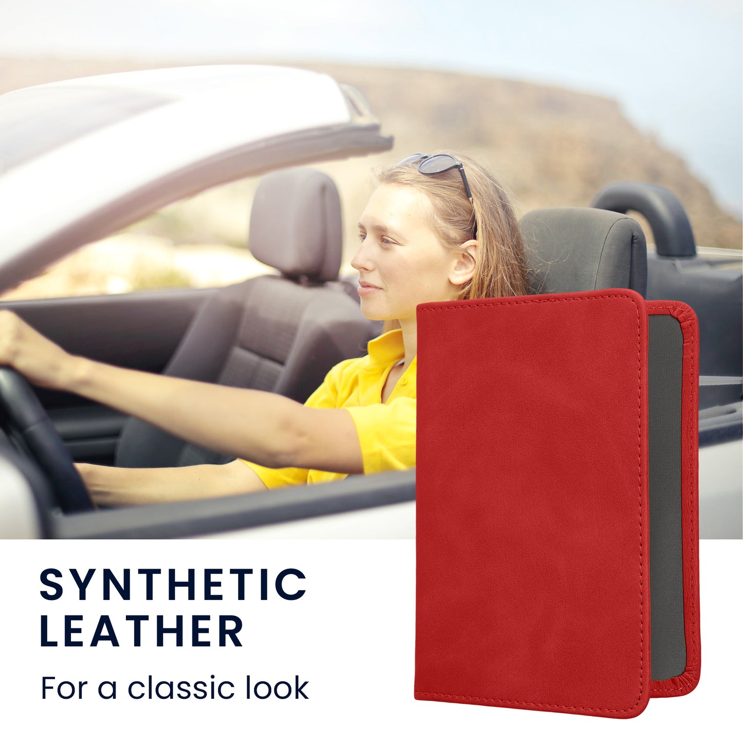 kwmobile Vehicle Registration Holder with Card Slots