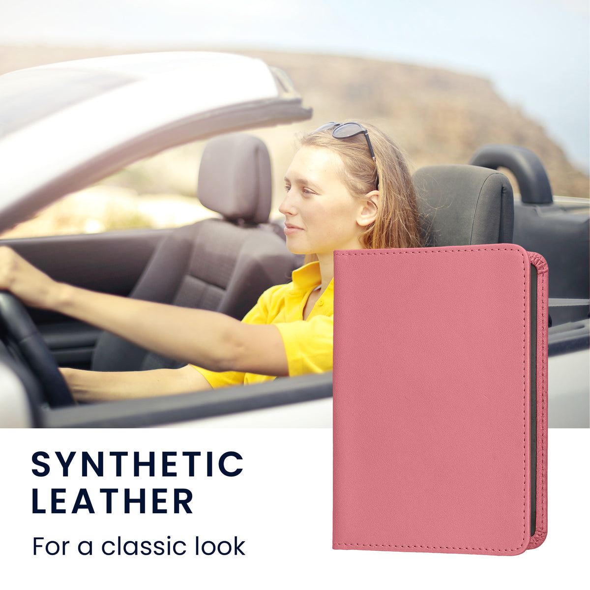 kwmobile Vehicle Registration Holder with Card Slots