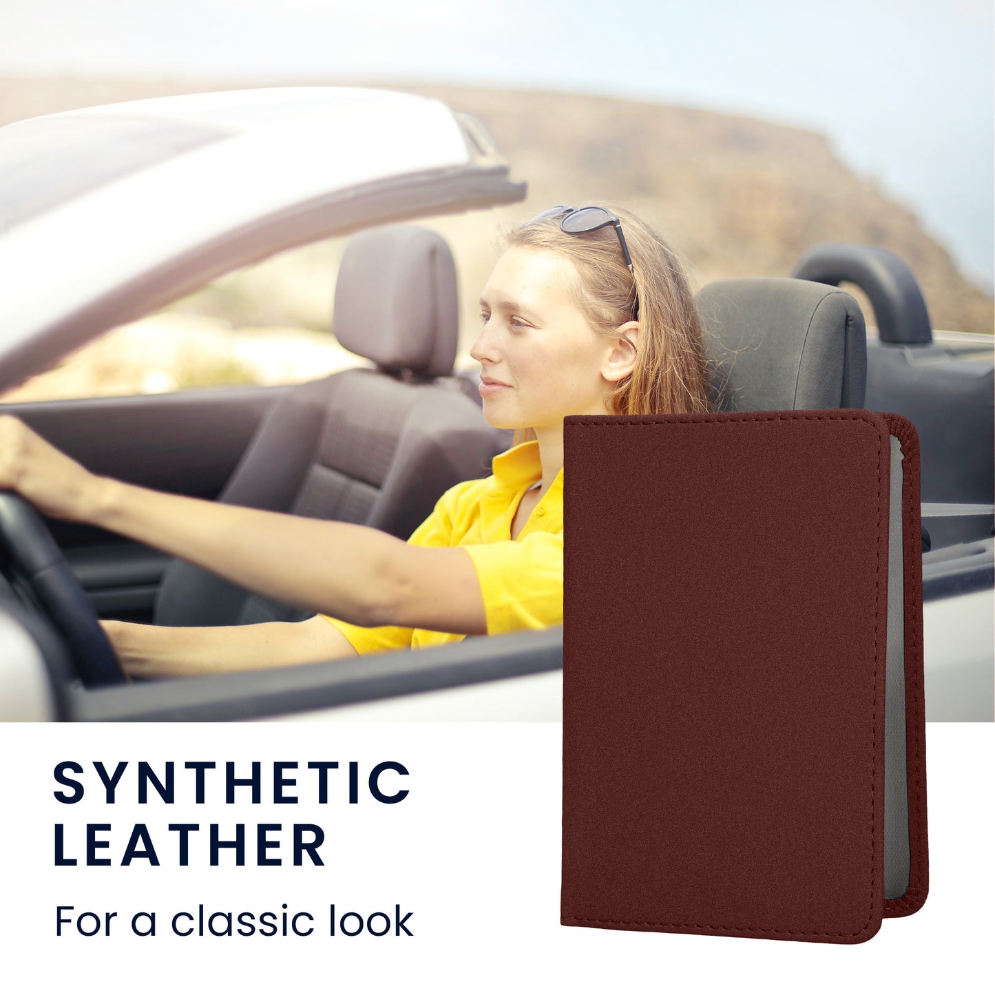 kwmobile Vehicle Registration Holder with Card Slots