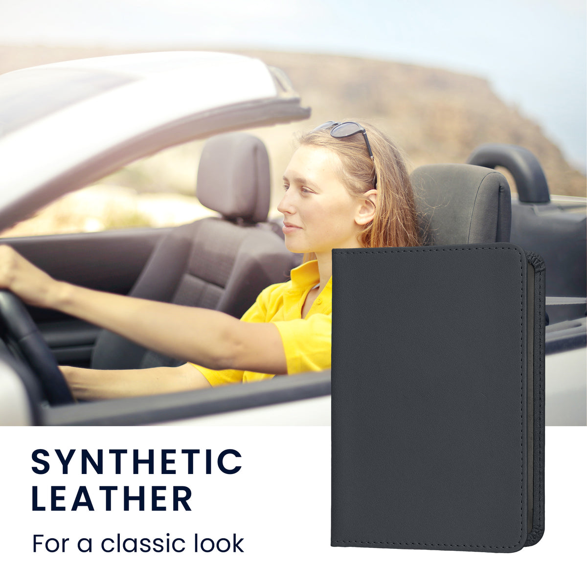 kwmobile Vehicle Registration Holder with Card Slots