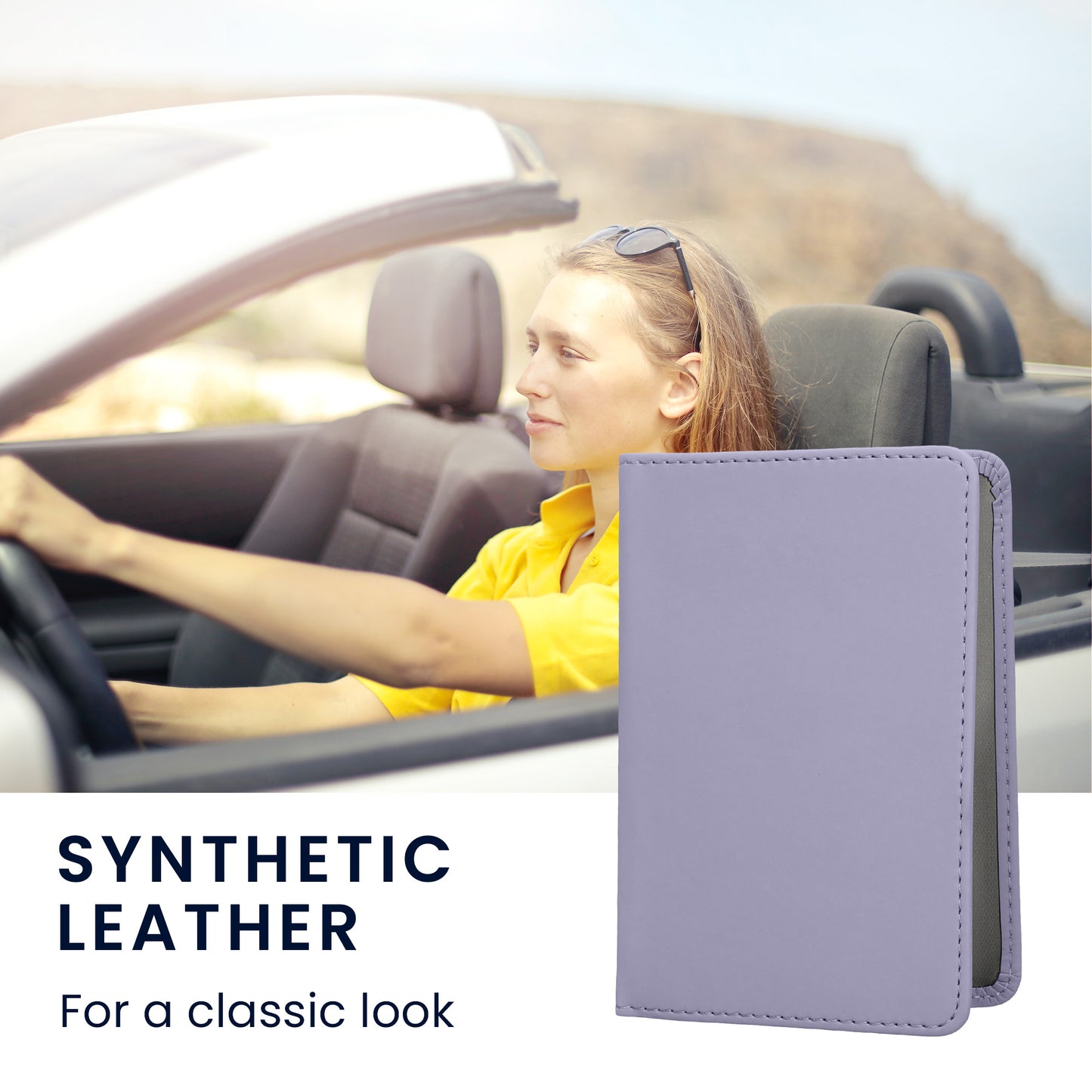 kwmobile Vehicle Registration Holder with Card Slots