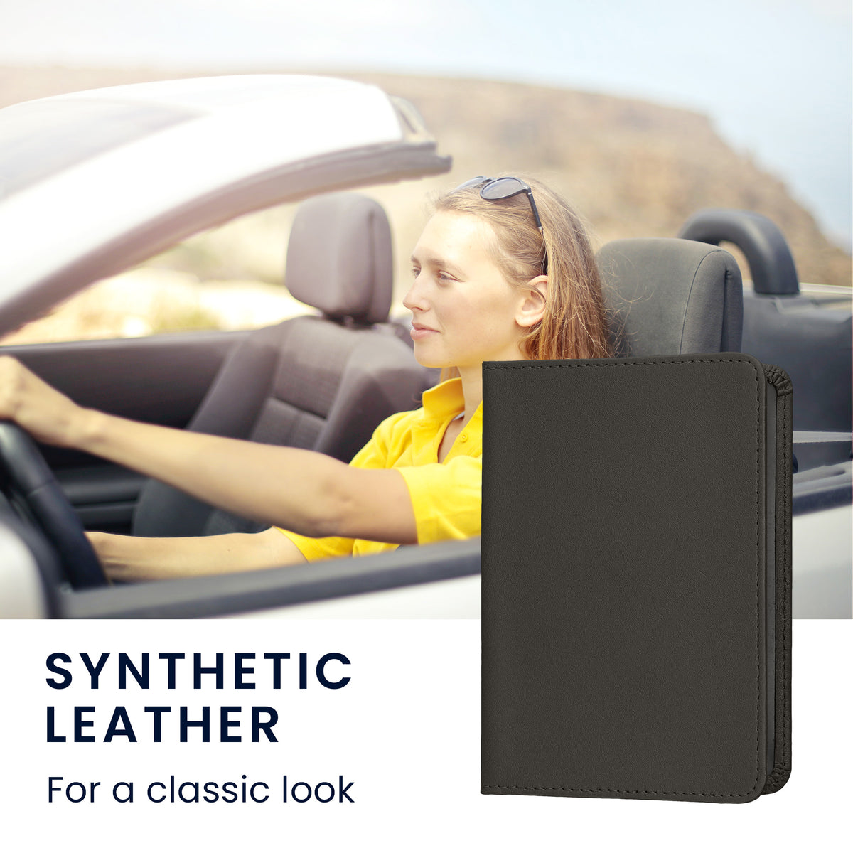 kwmobile Vehicle Registration Holder with Card Slots
