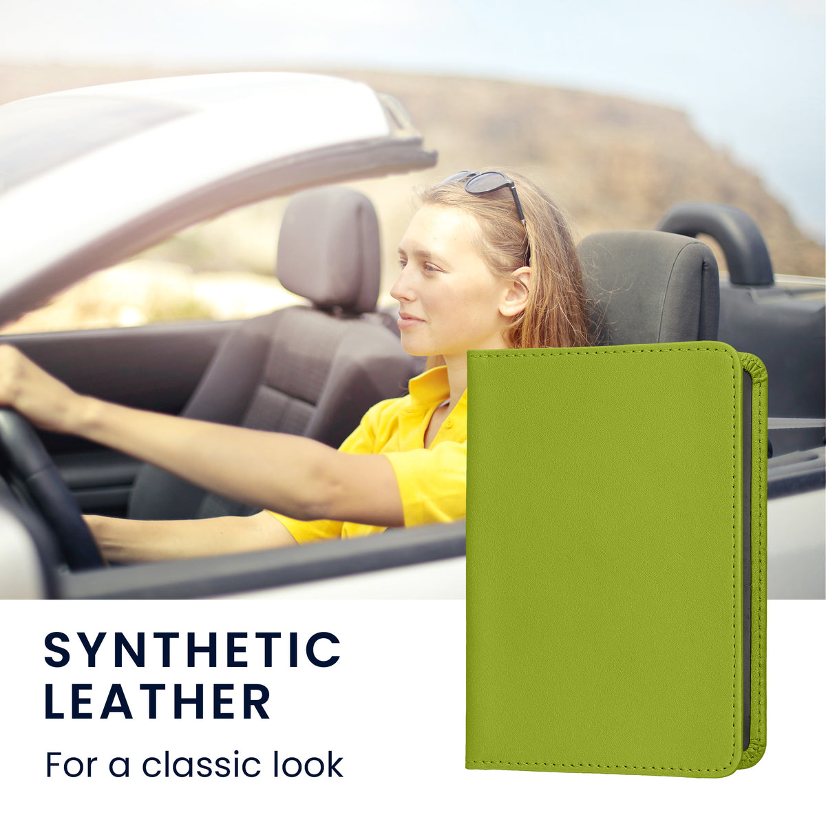kwmobile Vehicle Registration Holder with Card Slots