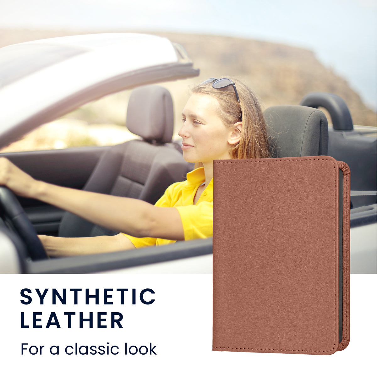 kwmobile Vehicle Registration Holder with Card Slots