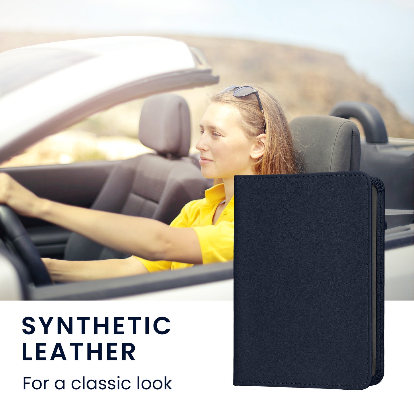 kwmobile Vehicle Registration Holder with Card Slots