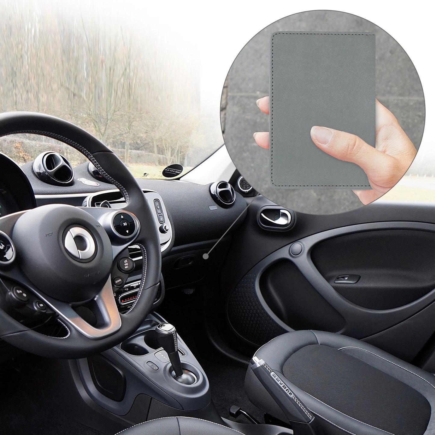 kwmobile Vehicle Registration Holder with Card Slots