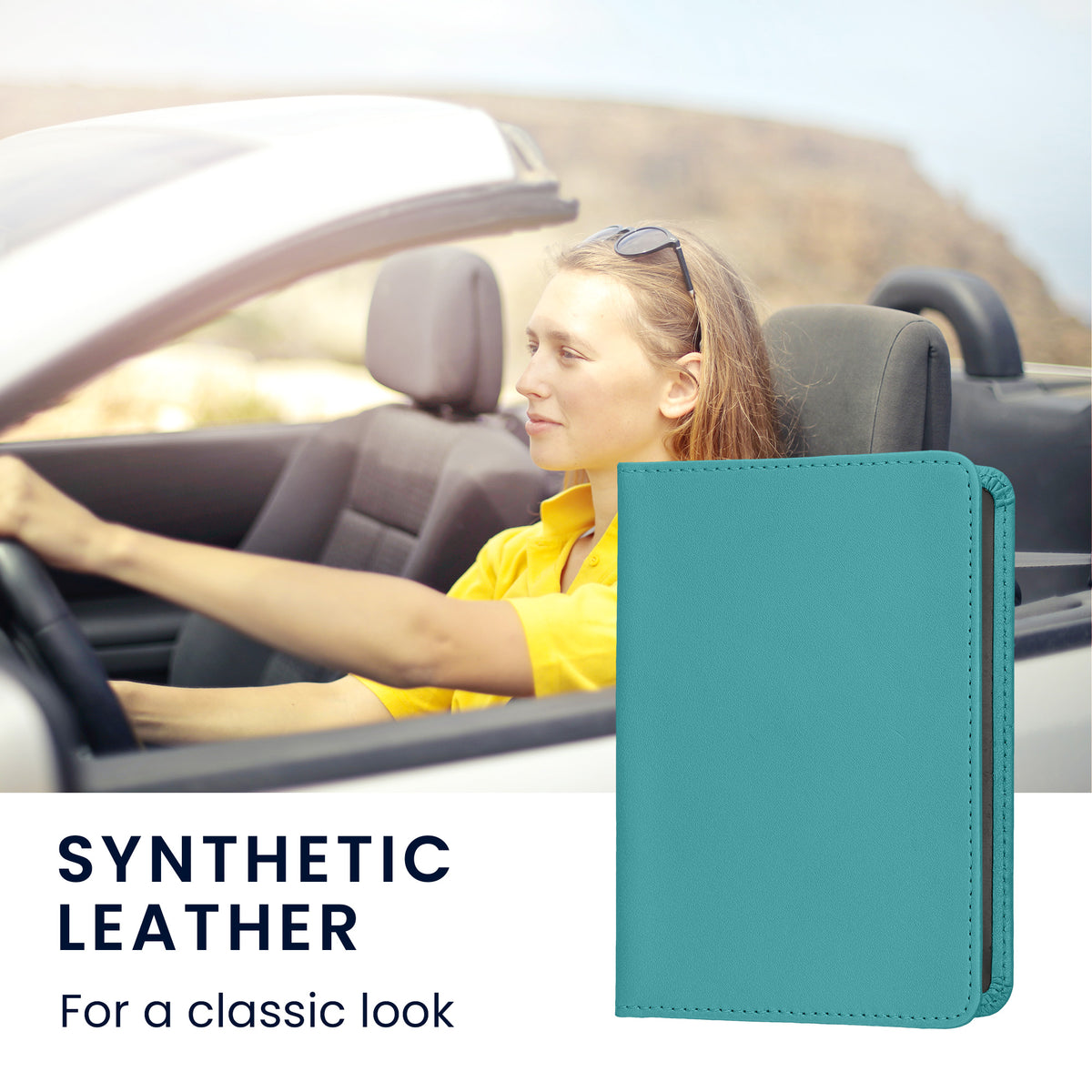 kwmobile Vehicle Registration Holder with Card Slots