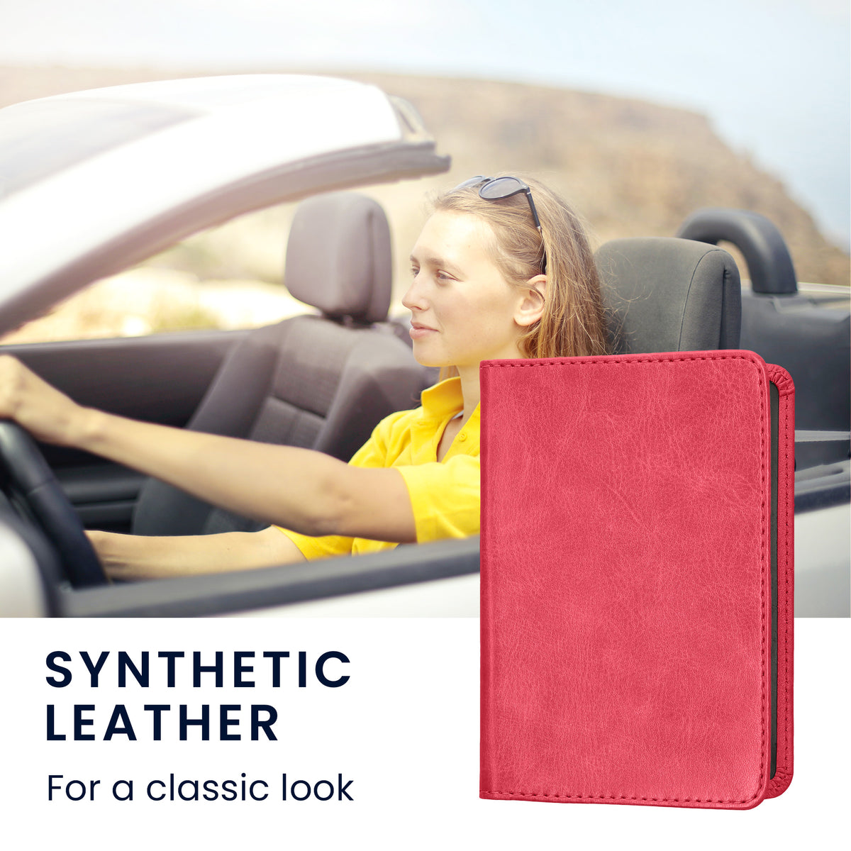 kwmobile Vehicle Registration Holder with Card Slots