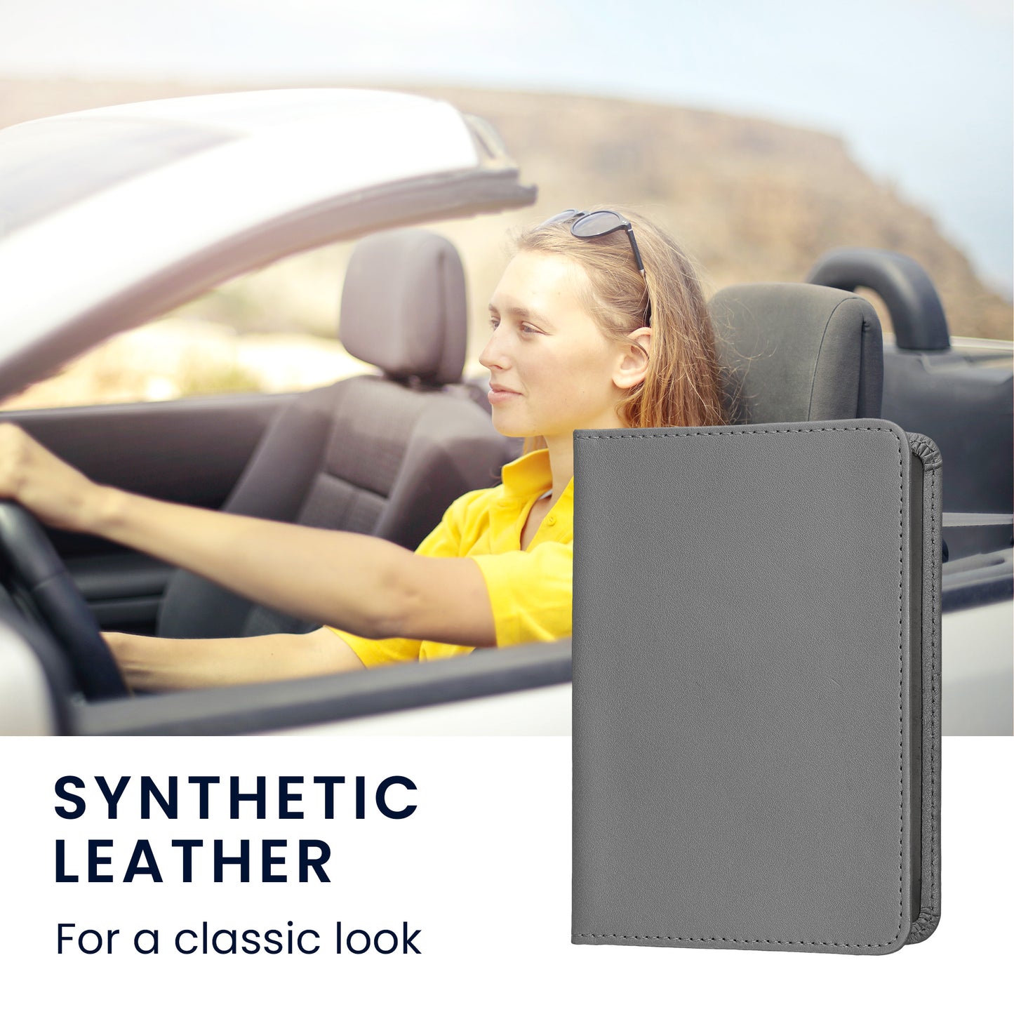 kwmobile Vehicle Registration Holder with Card Slots