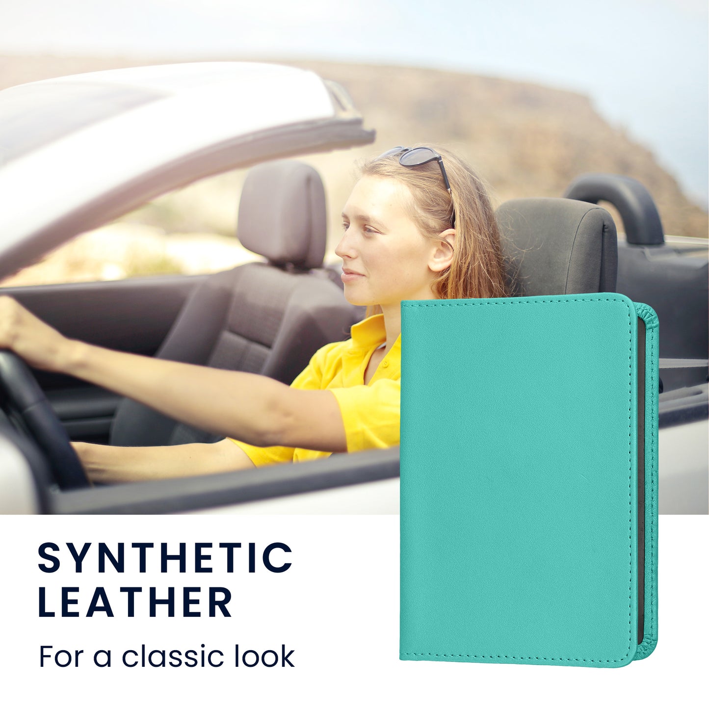 kwmobile Vehicle Registration Holder with Card Slots