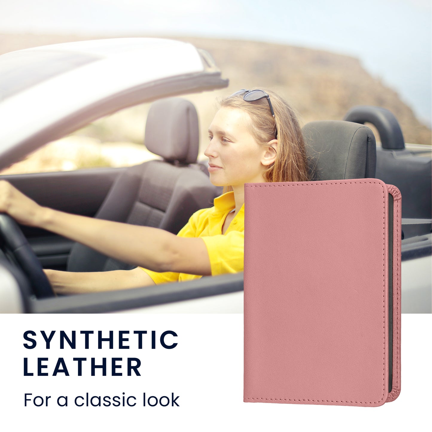 kwmobile Vehicle Registration Holder with Card Slots