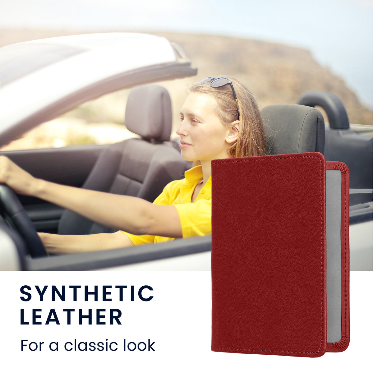 kwmobile Vehicle Registration Holder with Card Slots