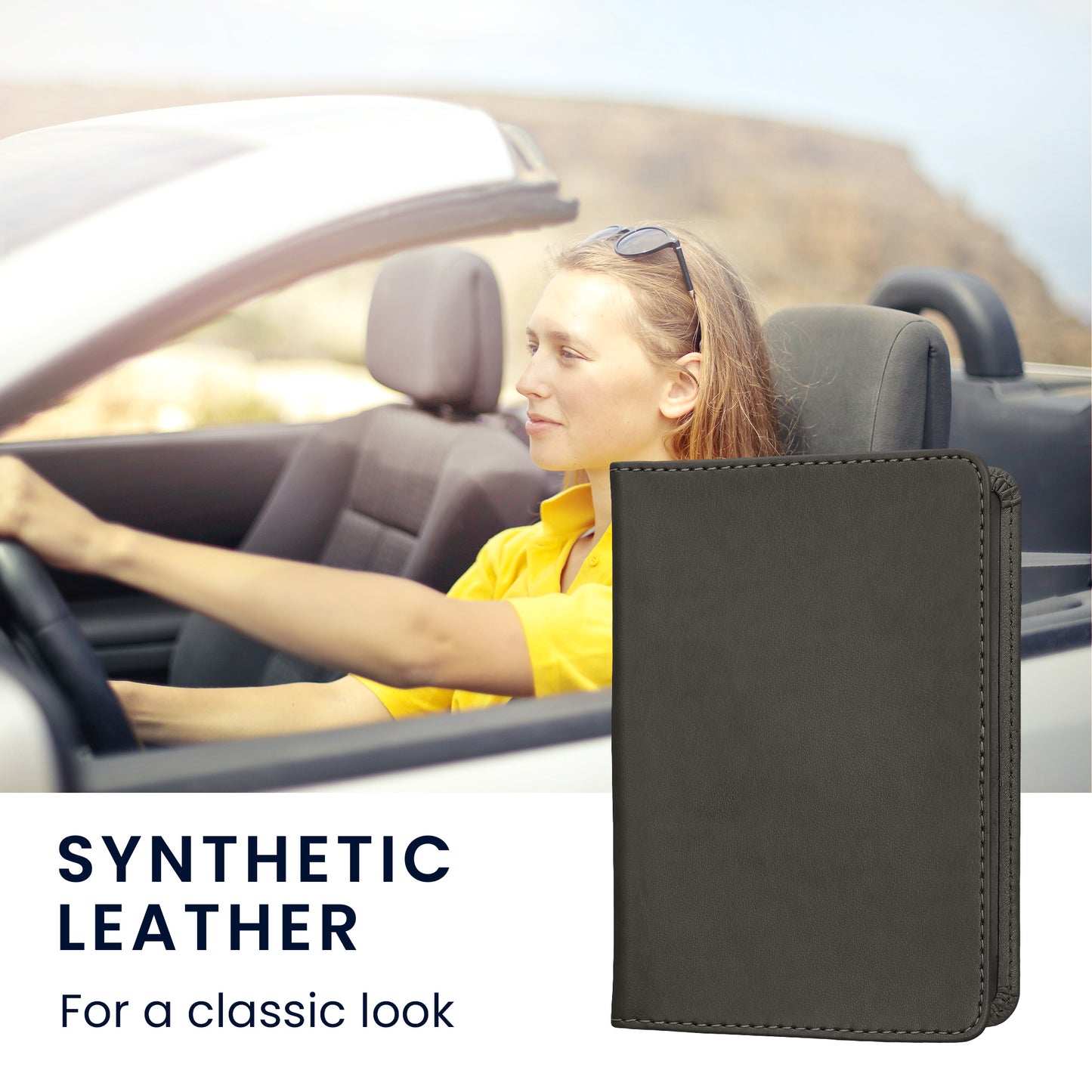kwmobile Vehicle Registration Holder with Card Slots