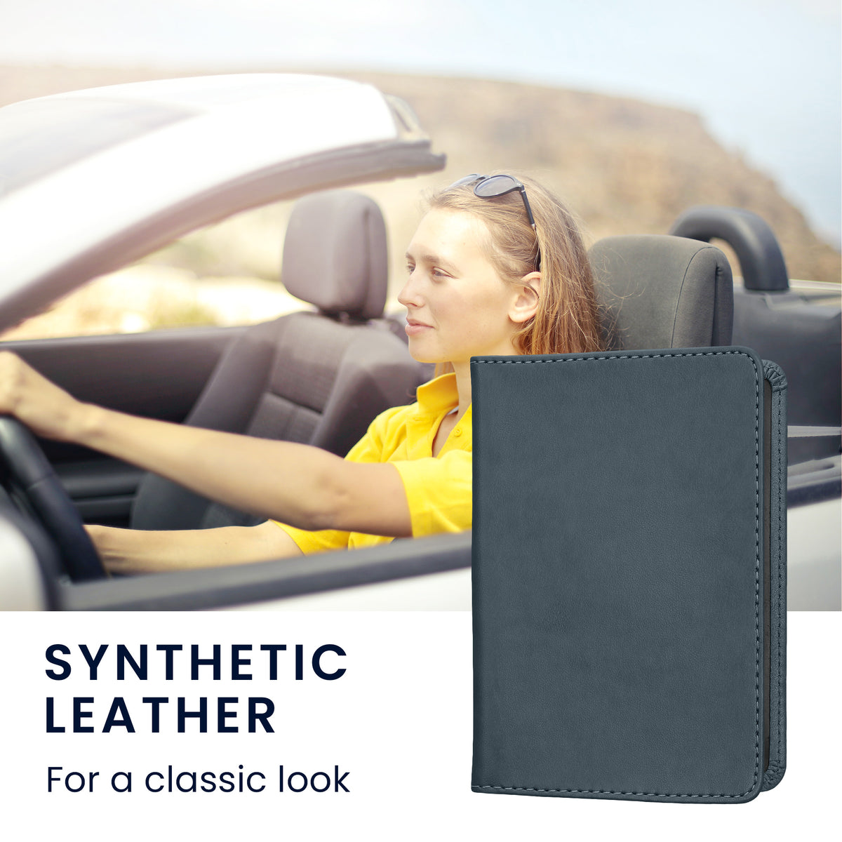 kwmobile Vehicle Registration Holder with Card Slots