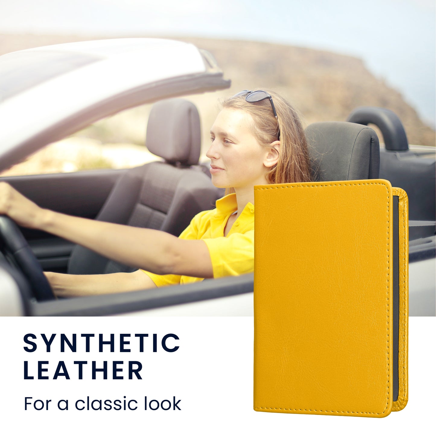 kwmobile Vehicle Registration Holder with Card Slots