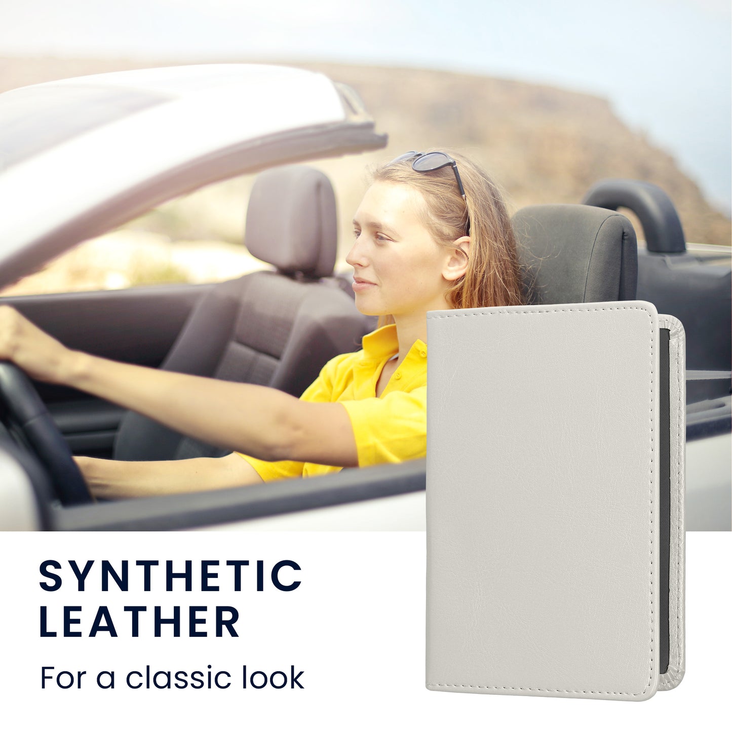 kwmobile Vehicle Registration Holder with Card Slots