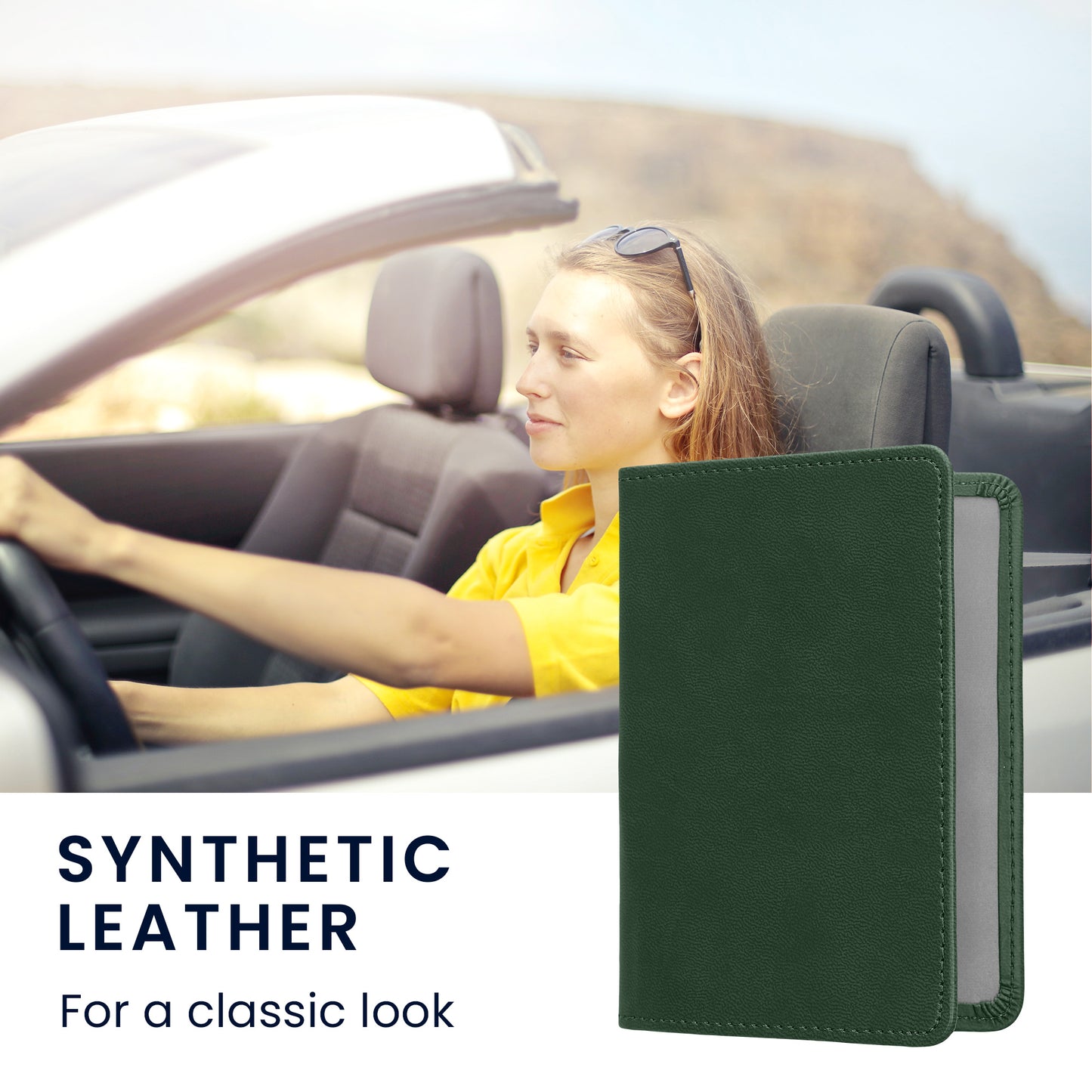 kwmobile Vehicle Registration Holder with Card Slots