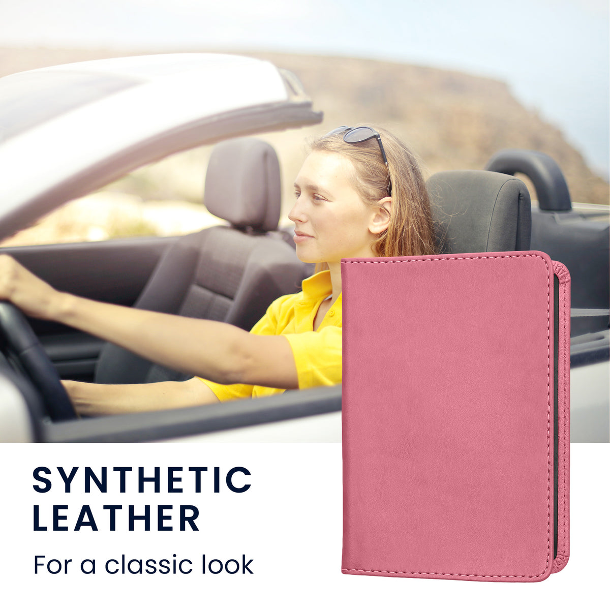 kwmobile Vehicle Registration Holder with Card Slots