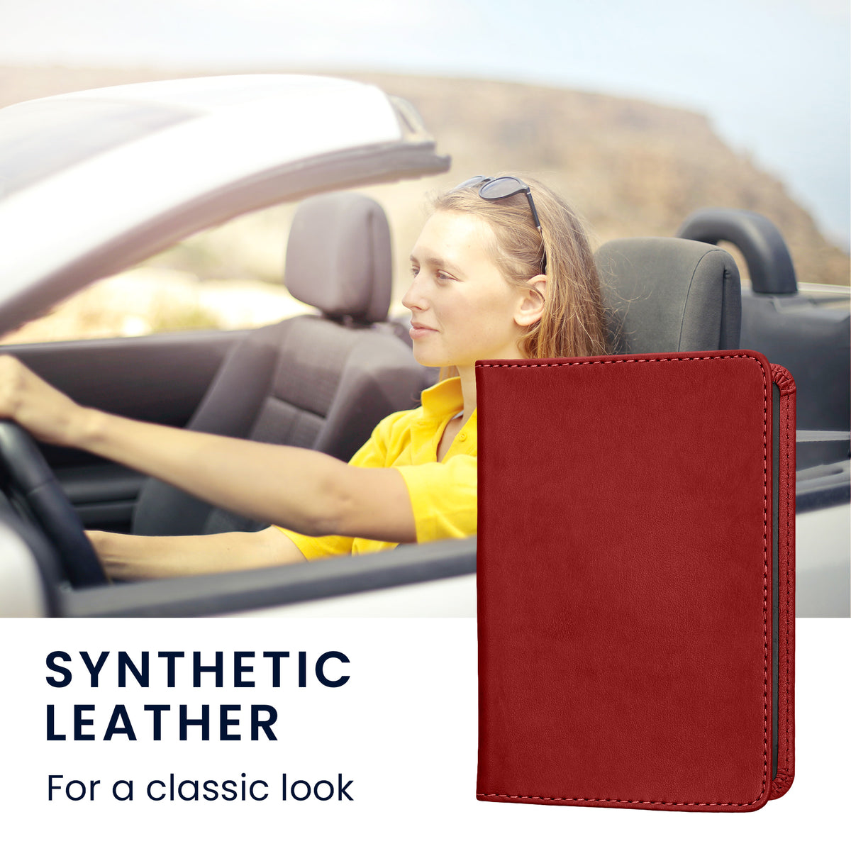 kwmobile Vehicle Registration Holder with Card Slots