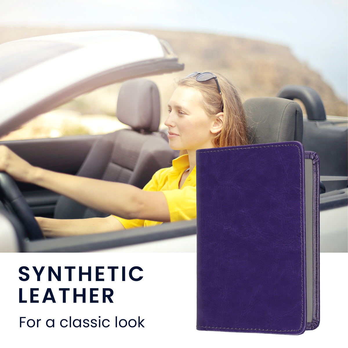 kwmobile Vehicle Registration Holder with Card Slots