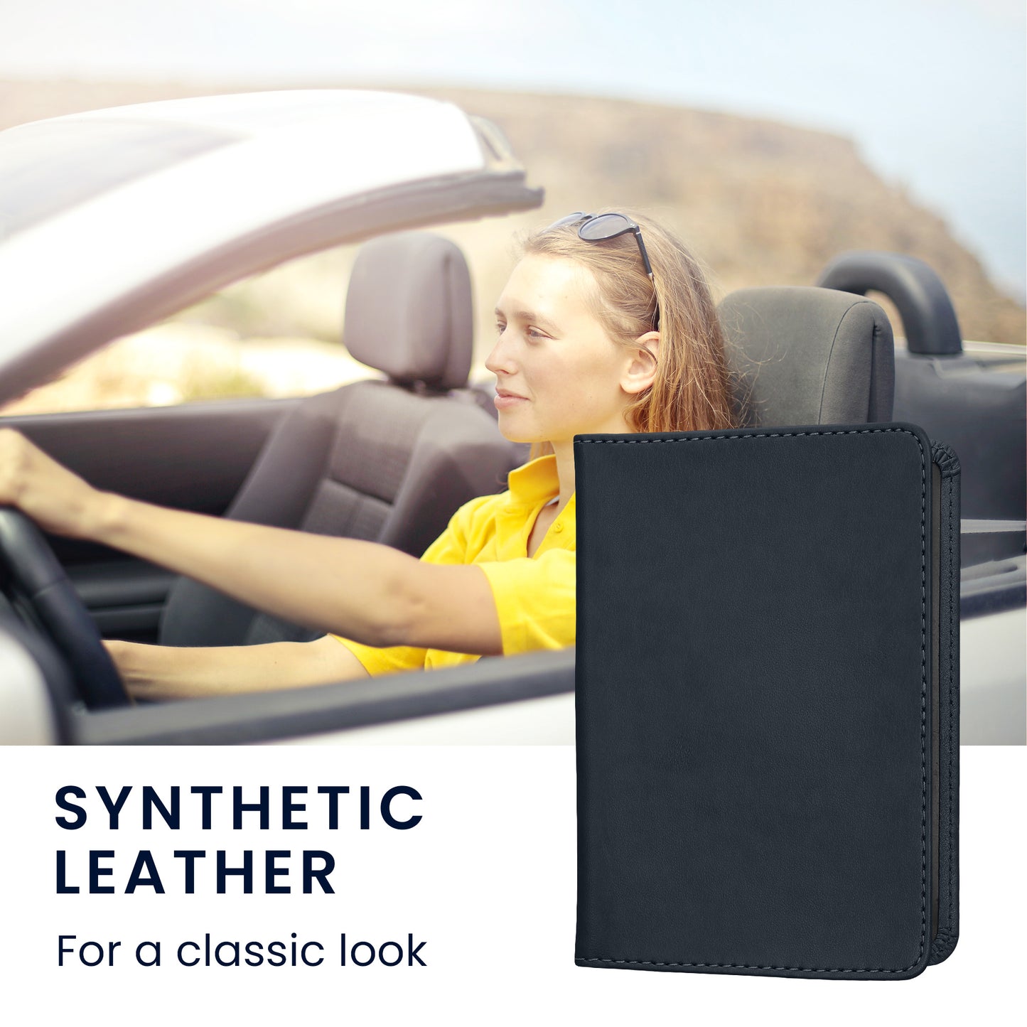 kwmobile Vehicle Registration Holder with Card Slots