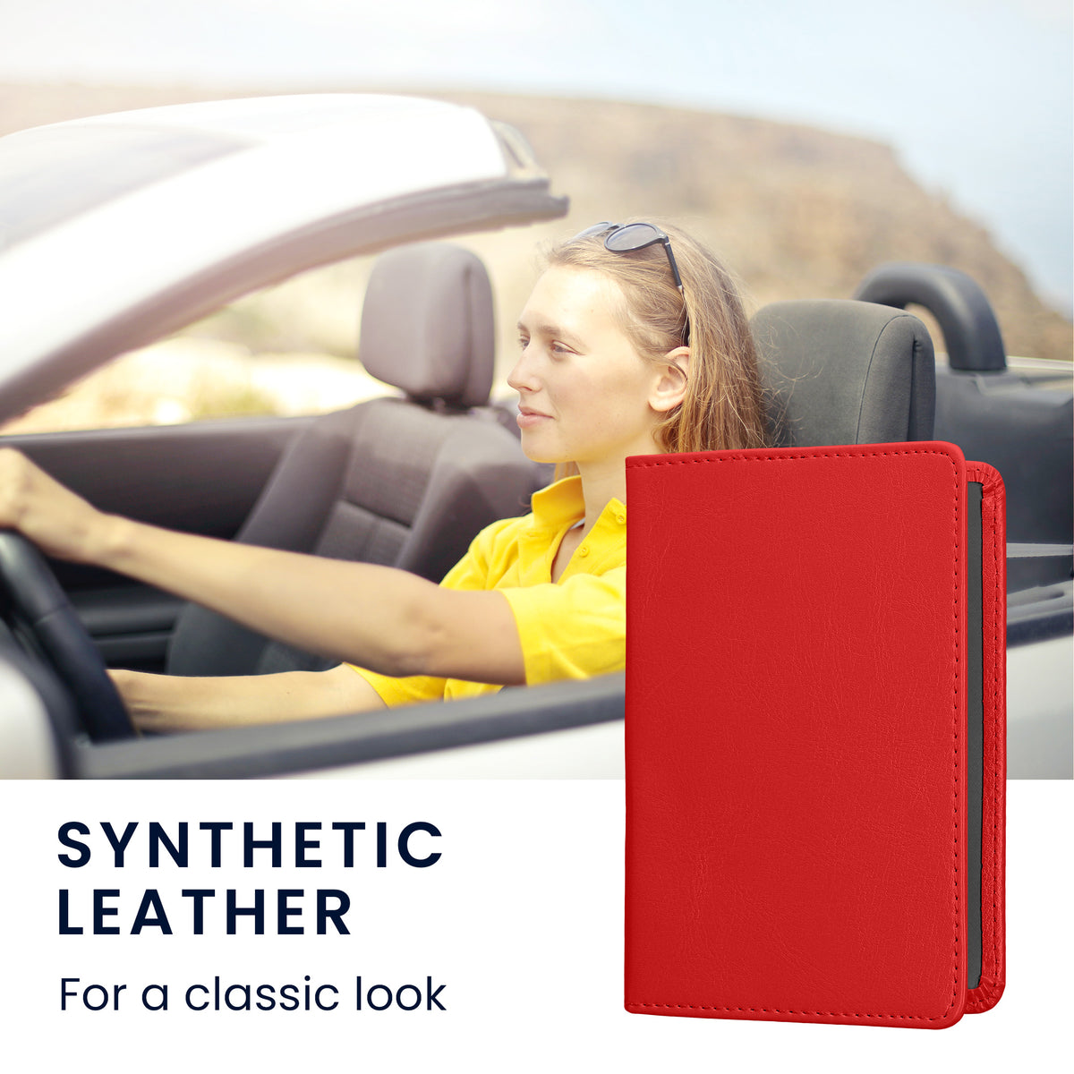 kwmobile Vehicle Registration Holder with Card Slots
