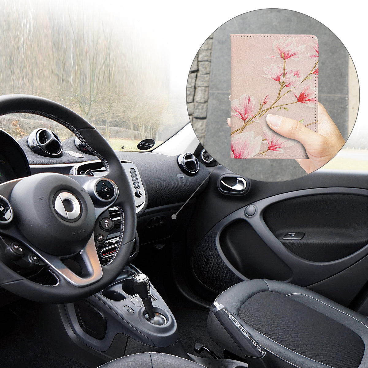 Vehicle Registration Holder with Card Slots