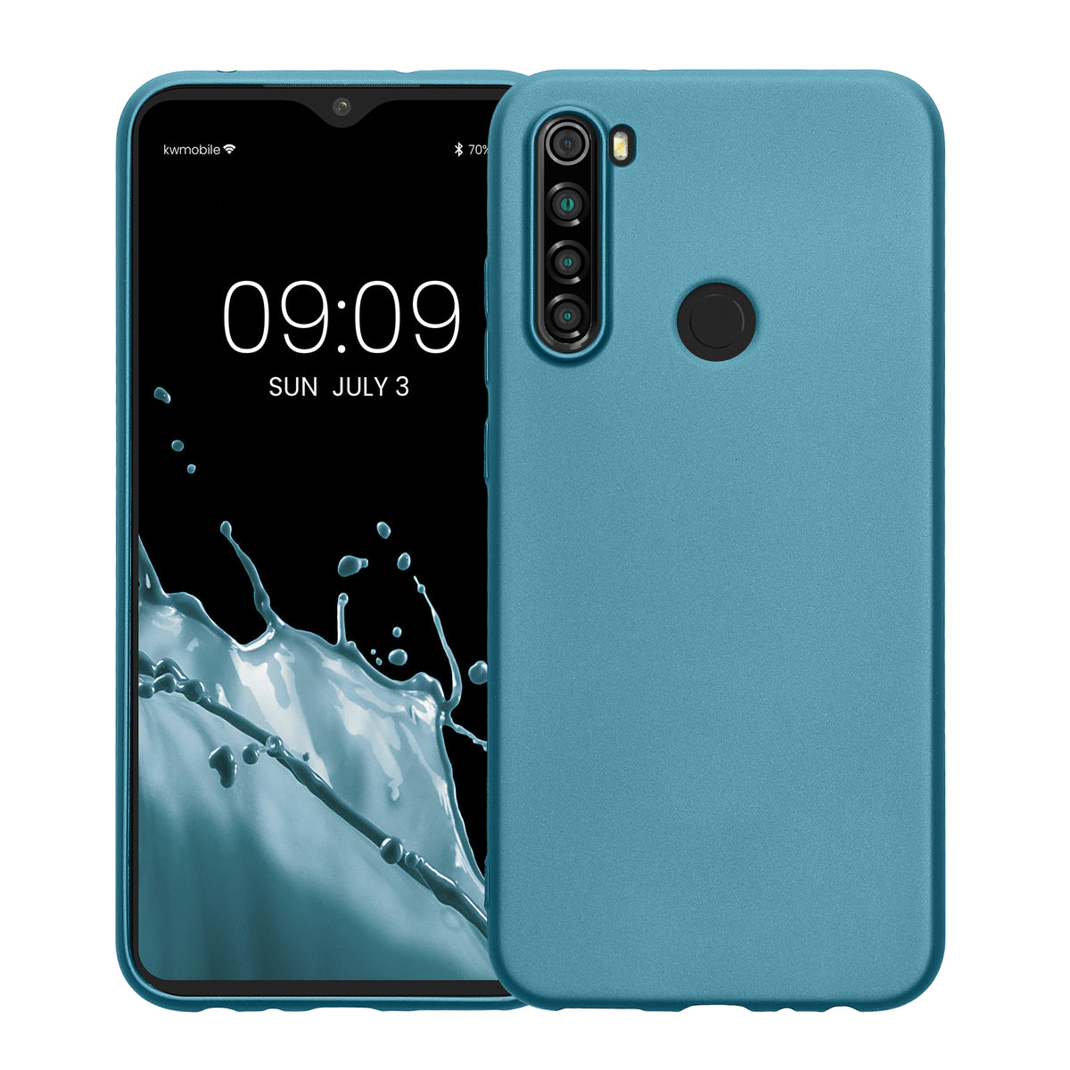 kwmobile Phone Case for Xiaomi Redmi Note 8 (2019 / 2021) Case - Silicone Case - Protective Cover