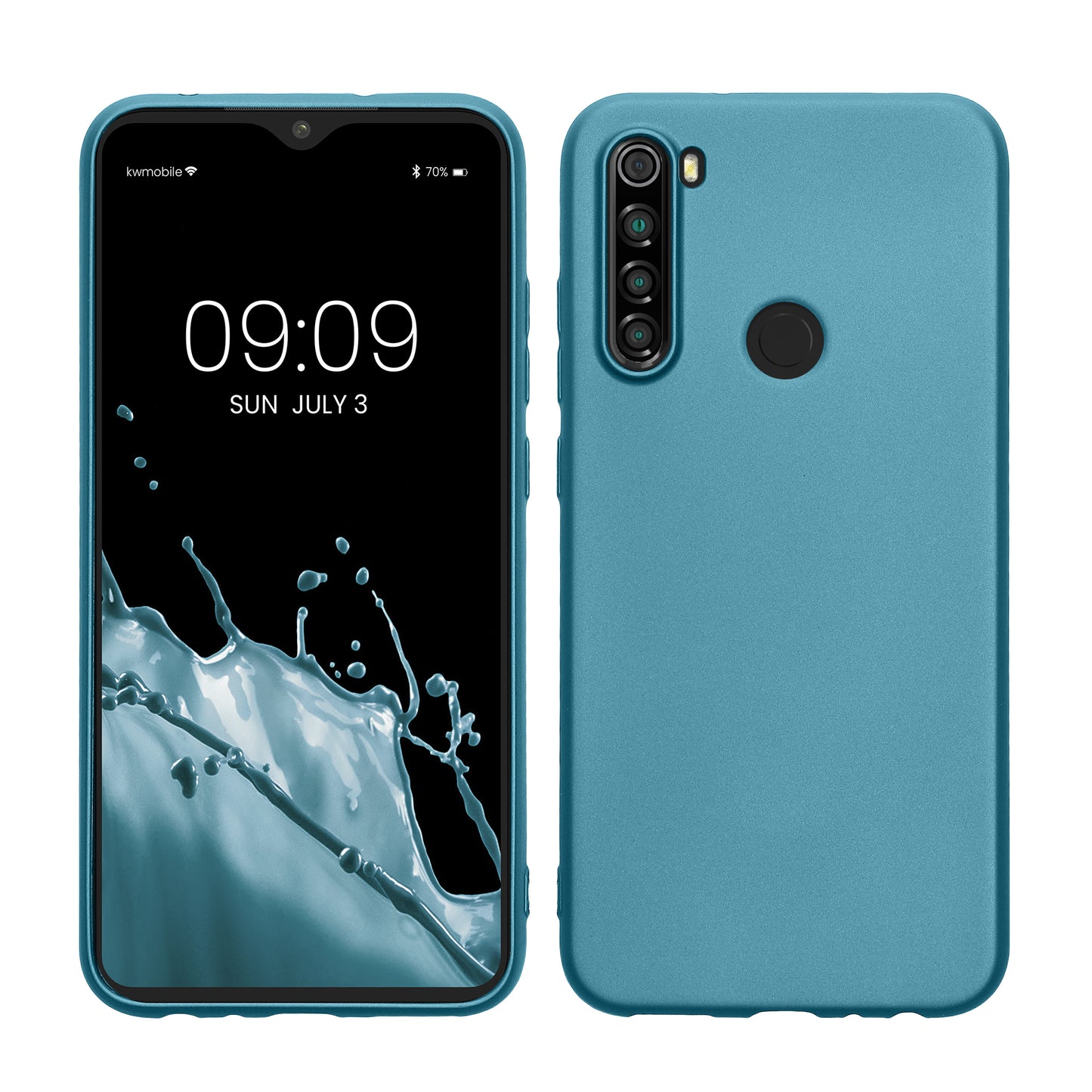kwmobile Phone Case for Xiaomi Redmi Note 8 (2019 / 2021) Case - Silicone Case - Protective Cover