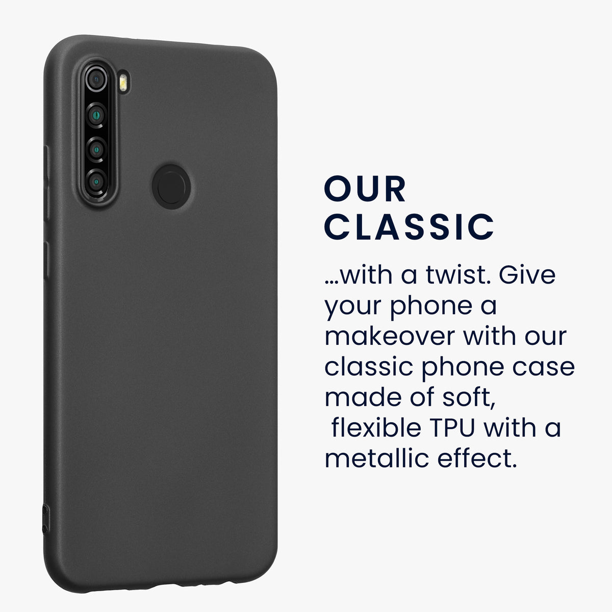 kwmobile Phone Case for Xiaomi Redmi Note 8 (2019 / 2021) Case - Silicone Case - Protective Cover