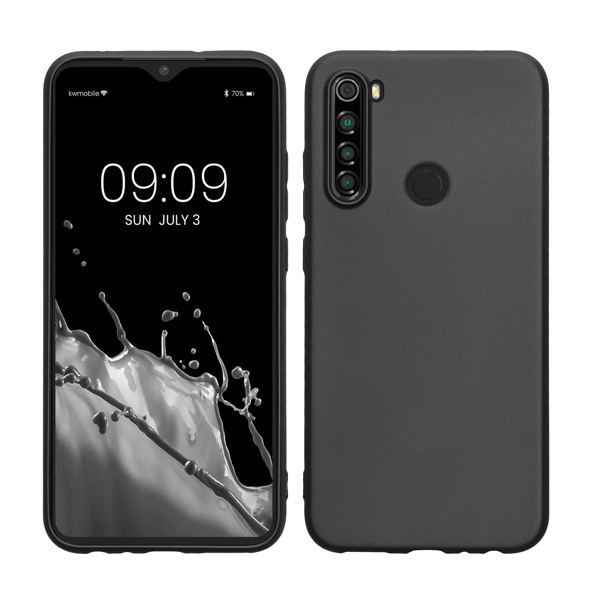 kwmobile Phone Case for Xiaomi Redmi Note 8 (2019 / 2021) Case - Silicone Case - Protective Cover