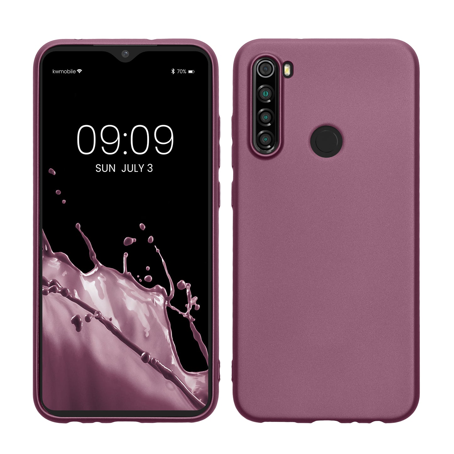 kwmobile Phone Case for Xiaomi Redmi Note 8 (2019 / 2021) Case - Silicone Case - Protective Cover