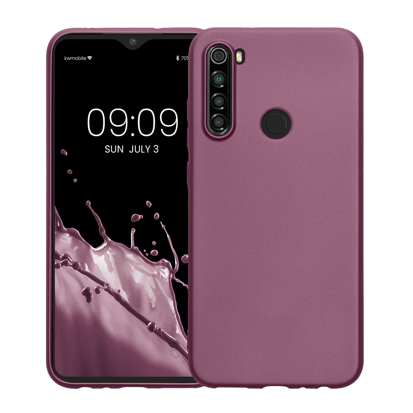 kwmobile Phone Case for Xiaomi Redmi Note 8 (2019 / 2021) Case - Silicone Case - Protective Cover