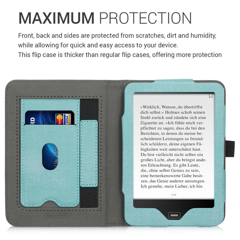 Flip Case with Hand Strap for Tolino Vision 1 / 2 / 3 / 4 HD
