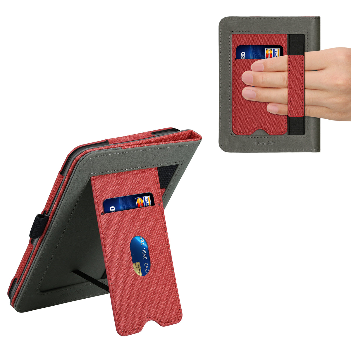 Flip Case with Hand Strap for Tolino Vision 1 / 2 / 3 / 4 HD