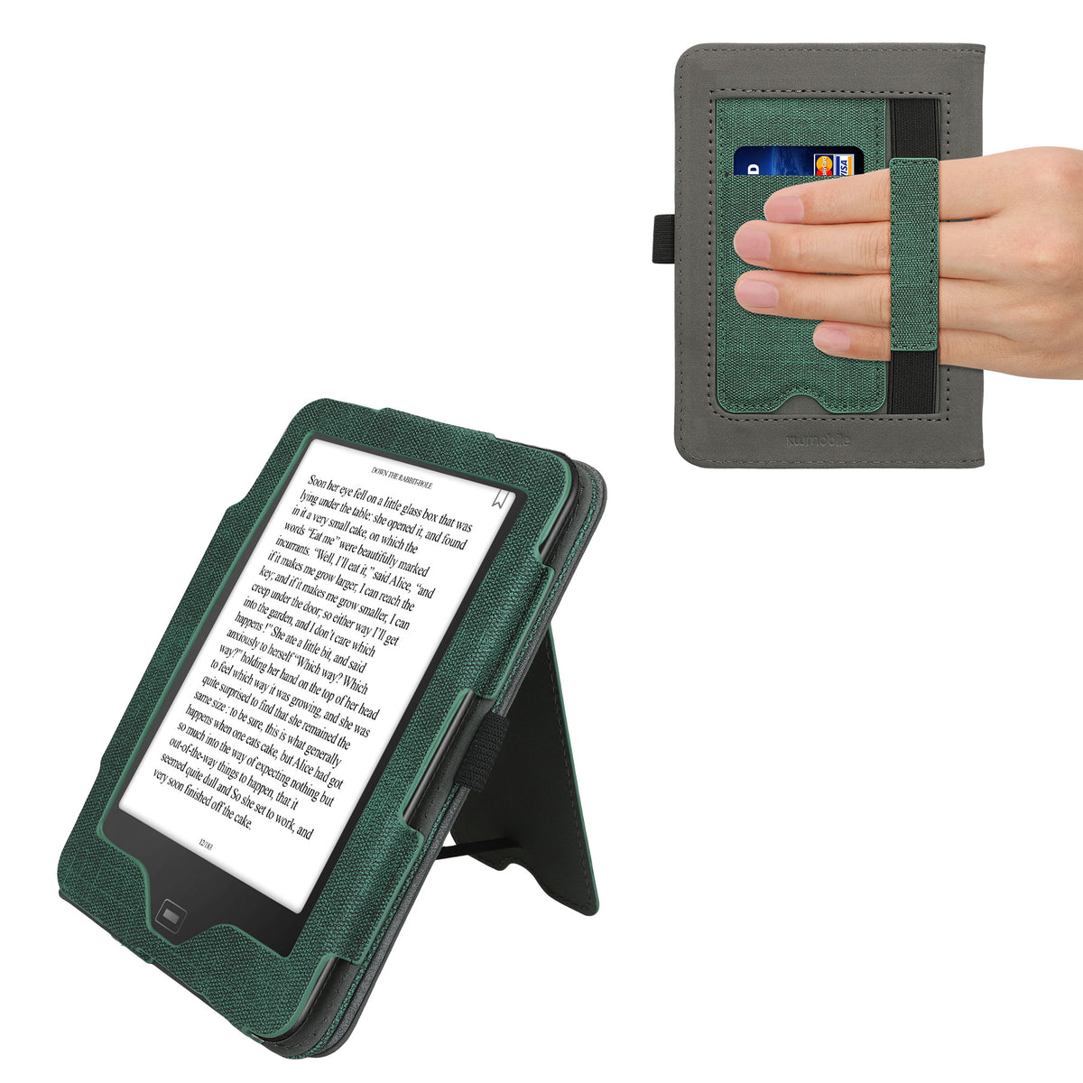 Flip Case with Hand Strap for Tolino Vision 1 / 2 / 3 / 4 HD