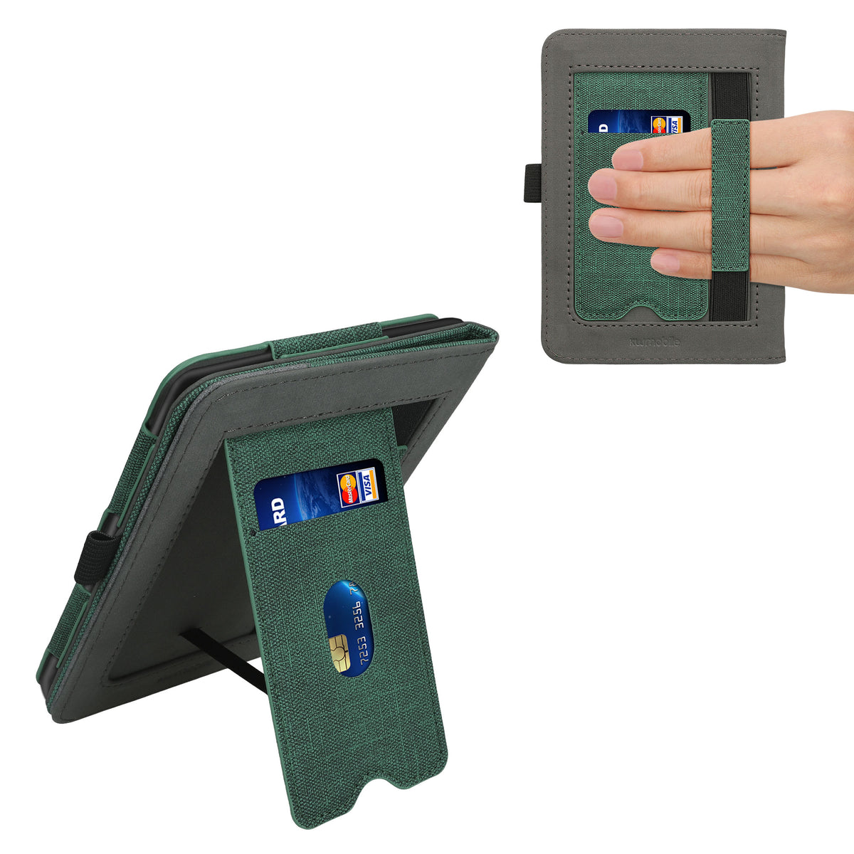 Flip Case with Hand Strap for Tolino Vision 1 / 2 / 3 / 4 HD