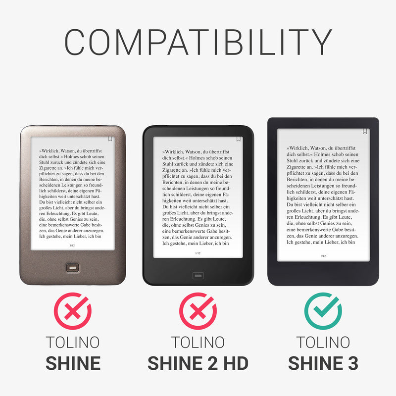 Tolino Shine 3 with Hand Strap Flip Case