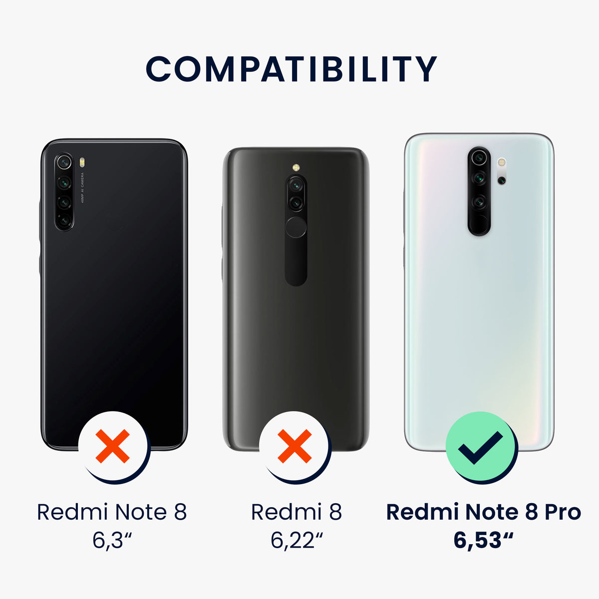 Xiaomi Redmi Note 8 Pro Metallic Silicone Phone Case