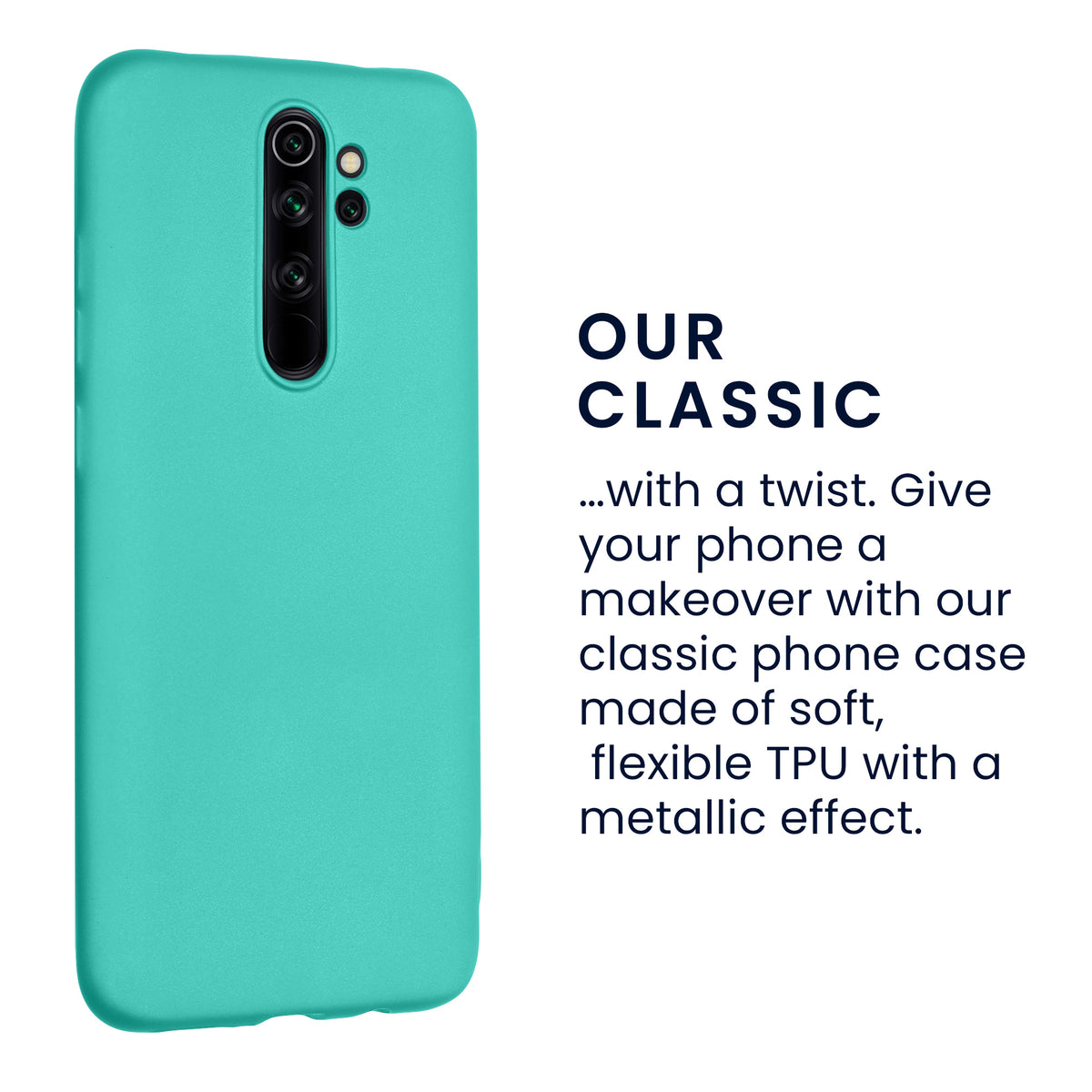 Xiaomi Redmi Note 8 Pro Metallic Silicone Phone Case
