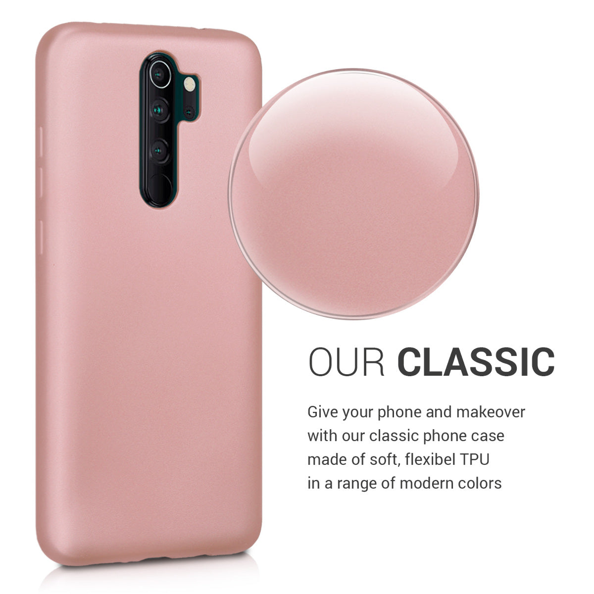 Xiaomi Redmi Note 8 Pro Metallic Silicone Phone Case