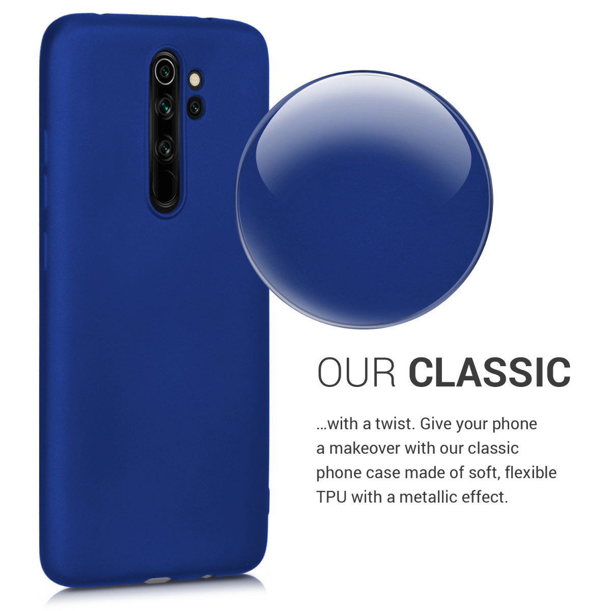 Xiaomi Redmi Note 8 Pro Metallic Silicone Phone Case