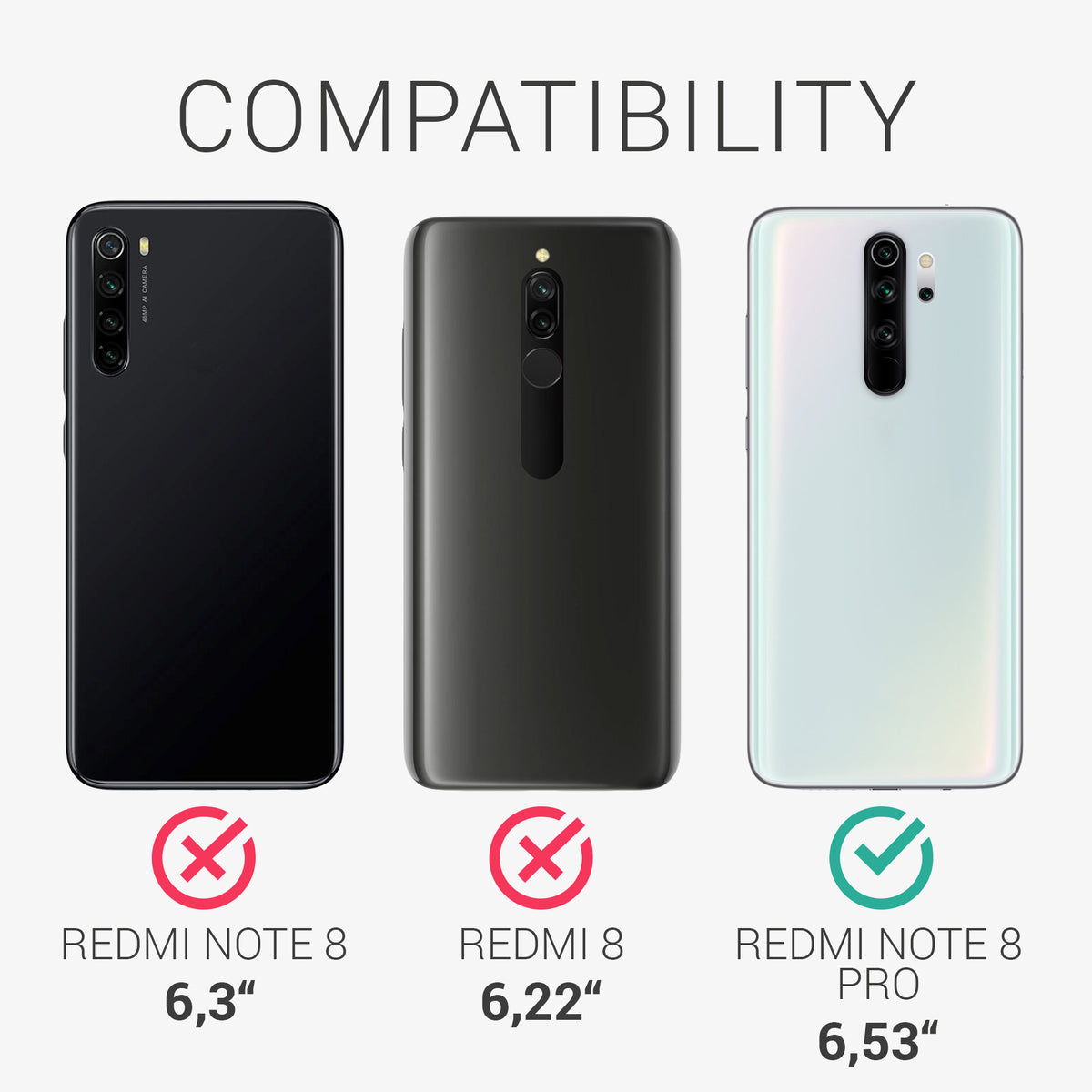 Xiaomi Redmi Note 8 Pro Metallic Silicone Phone Case