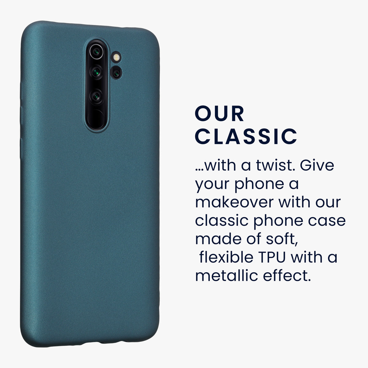 Xiaomi Redmi Note 8 Pro Metallic Silicone Phone Case