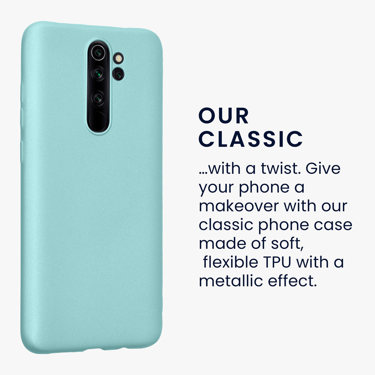 Xiaomi Redmi Note 8 Pro Metallic Silicone Phone Case