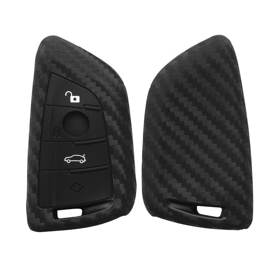 kwmobile Car Key Cover Compatible with BMW 3-Button Smart Key Car Key Cover