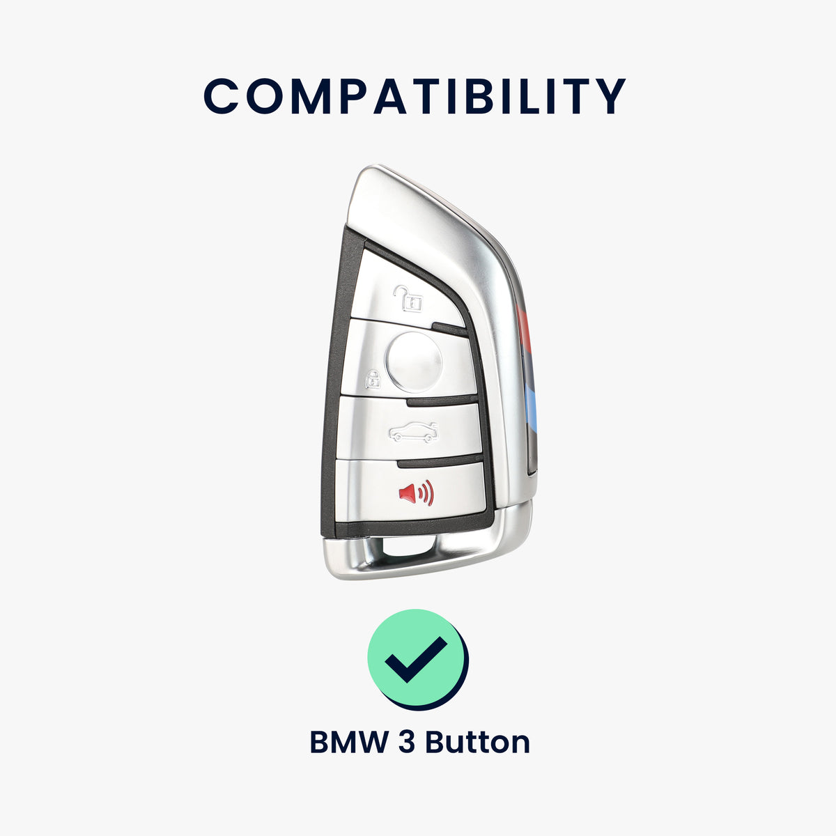 BMW 3-Button Smart Key Silicone Car Key Cover