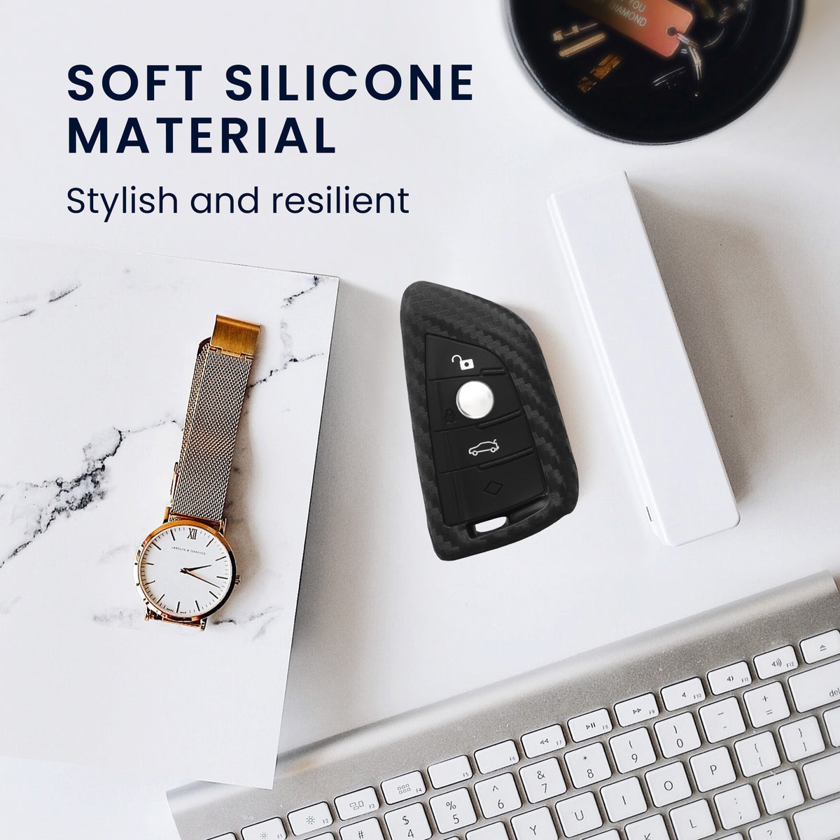 BMW 3-Button Smart Key Silicone Car Key Cover